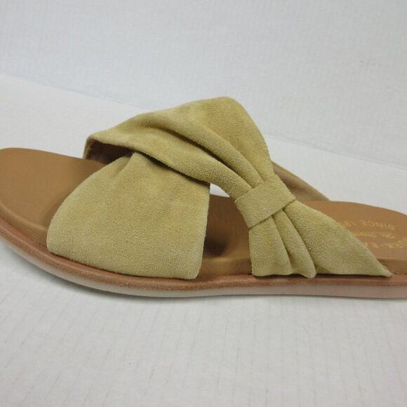 KORK EASE Zel Suede Sandal Womens Sz 11 Slip On Open Toe Leather Slide NEW - Picture 2 of 10